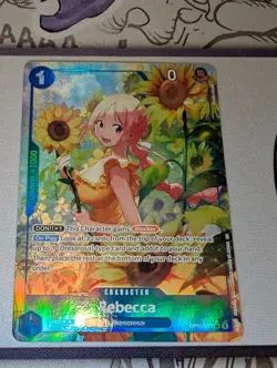 Rebecca OP15-053 SR Alt Art Parallel English One Piece TCG Adventure Kami Island - Image 1