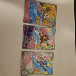 Pokemon First Partner Illustration Collection Promos Gen 7 Starters #43-45 NM - Image 1