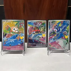 Pokemon First Partner Illustration Collection Promos Gen 7 Starters #43-45 NM - Image 1