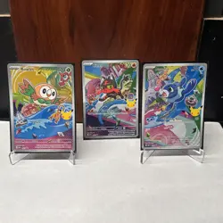 Pokemon First Partner Illustration Collection Promos Gen 7 Starters #43-45 NM - Image 2