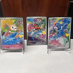 Pokemon First Partner Illustration Collection Promos Gen 7 Starters #43-45 NM - Image 4