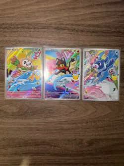 Pokemon TCG: First Partner Illustration Collection Series 1-Alola Gen 7 Starters - Image 1
