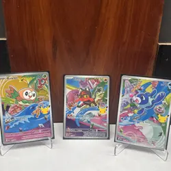 Pokemon First Partner Illustration Collection Promos Gen 7 Starters #43-45 NM - Image 2