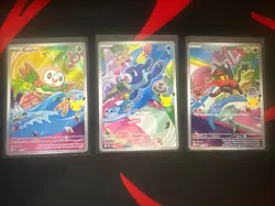 Pokemon 2026 First Partner Illustration Collection Series 1 Promos GEN 7 STARTER - Image 1