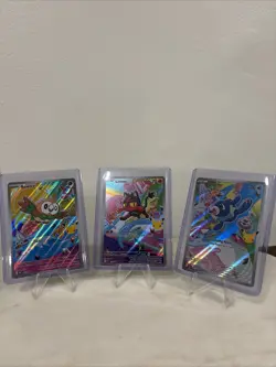 Pokemon TCG First Partner Illustration Collection Series 1, Gen 7 All 3 - Image 1