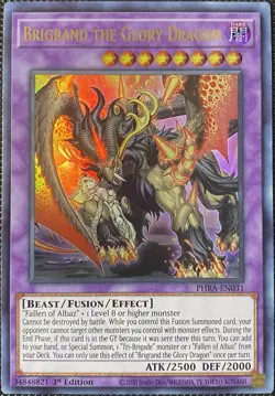Brigrand the Glory Dragon PHRA-EN031 Phantom Rage 1st Edition - Yugioh Card - Image 1