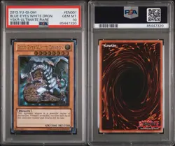 2013 Yugioh Kaiba Blue-Eyes White Dragon Ultimate Rare YSKR-EN001 PSA 10 - Image 3