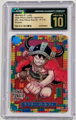 2025 One Piece Monkey D. Luffy #P-110 One Piece Day Promo CGC 10 Pristine - Image 1