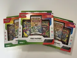 X3 Pokemon TCG First Partner Illustration Collection Series 1 Brand New Sealed - Image 1