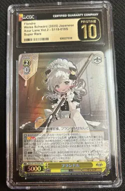 2025 Weiss Schwarz Japanese Azur Lane Vol. 2 Flandre #S119-018S CGC 10 PRISTINE - Image 1