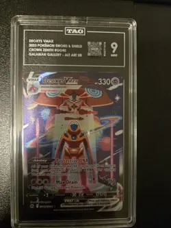 Pokemon TCG Deoxys VMAX GG45/GG70 Crown Zenith Galarian Gallery TAG 9 - Image 1