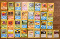 Pokemon Base Set Fossil Rare/Uncommon/Common WotC - 33 Card Lot NM-LP - Image 1