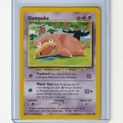 Slowpoke Pokemon Card Neo Genesis 2000 Common WOTC TCG Card 73/111 - Image 1