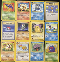 WOTC Old Pokemon Card Lot - 12 Played Cards - 2 1st Editions! - 1999+ Vintage - Image 1