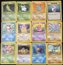 WOTC Old Pokemon Card Lot (12) - Incl. 1st ed - Light Play - 1999+ Vintage - Image 1