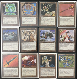 Vintage MTG Lot: 1995-2001 12 Artifact Cards - Light Play - Magic: The Gathering - Image 1