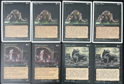 Vintage MTG Lot: 12 Black Card Lot - RATS! - NM/LP - Magic The Gathering - Image 2