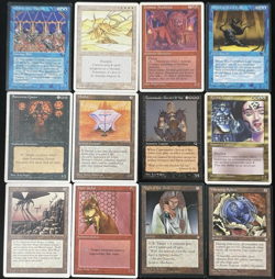 Vintage MTG Lot: ALL RARES 1994-1997 12 Cards - Played - Magic: The Gathering - Image 1