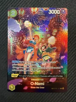 2024 O-Nami OP06-101 SP One Piece Card OP07 500 Years in the Future Alt Art - Image 1