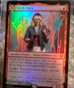 Magic: The Gathering Gwen Stacy & Ghost-Spider Legendary Creature Foil 2 Cards - Image 1
