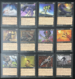 Vintage Magic Lot: 1996-1997 12 BLACK Card lot – Magic The Gathering - Image 1