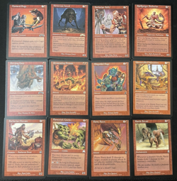 Vintage MTG Lot: 12 RED Cards - Includes Rares - NM/LP - Magic: The Gathering - Image 1