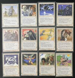 Vintage Magic The Gathering Lot: Ice Age 1995 12 White Cards - Played - MTG - Image 1