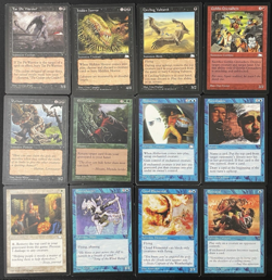 Vintage Magic: The Gathering Lot: 1997 12 Cards Visions/Weatherlight – Played - Image 1
