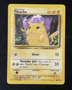 Pikachu Base Set - Near Mint - Vintage WOTC Pokemon Card - Image 3
