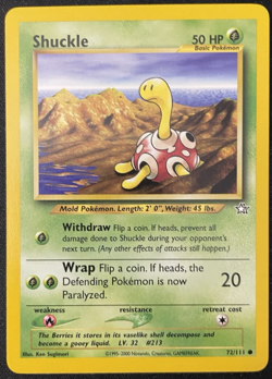 Shuckle Neo Genesis - Near Mint - Vintage WOTC Pokemon Card - Image 1