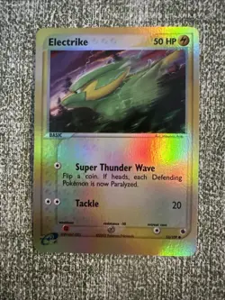 Electrike 53/109 EX Ruby & Sapphire Reverse Holo Pokemon Card NM 2003 - Image 1
