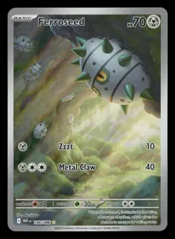 Ferroseed - 148/086 - Illustration Rare - White Flare - Pokemon Card - NM/M - Image 1
