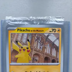 Pikachu At The Museum Pokemon Card TCG English - Sealed and in toploader - Image 2