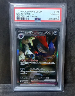 N’s Zoroark ex 127/100 PSA 10 SV9 Battle Partners SAR Holo JP Pokemon Card - Image 1