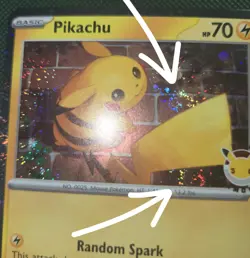DOUBLE WHOLE SWIRL 🌀💫 NM Pikachu 051/162 30th Anniversary Stamped Pokemon Card - Image 1