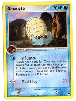 Omanyte 56/108 Power Keepers Pokemon Card - Image 1