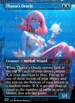 Thassa's Oracle High Quality Altered Art Custom Card - Image 1