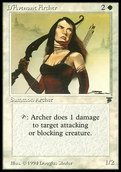 Magic the Gathering MTG D'Avenant Archer (7) Legends MP - Image 1