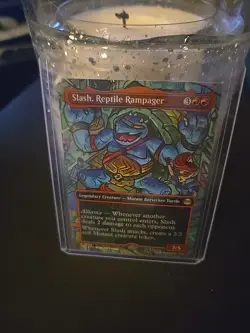 Slash, Reptile Rampager - R 0208 - Foil - Borderless - TMNT - MTG - NM/M - Image 1