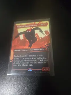 Raphael, Ninja Destroyer - Borderless - M 0218 Teenage Mutant Ninja Turtles MTG - Image 1