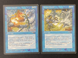 Arcane Denial Both Versions - Vintage MTG: Alliances 1996 Magic: The Gathering - Image 1