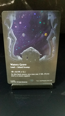 Watery Grave (Borderless) Galaxy Foil x1 #381 - Edge of Eternities (EOE) - Image 1
