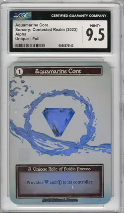 Sorcery: Contested Realm (Alpha), Aquamarine Core (foil), CGC 9.5 - Image 1