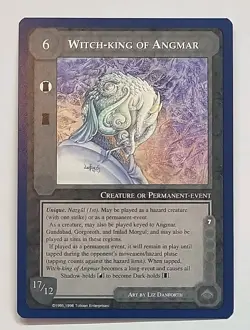 MIDDLE-EARTH CCG MECCG WITCH-KING OF ANGMAR WIZARDS UNLIMITED TWUL RARE LOTR - Image 1