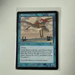 1x Signed Aerial Caravan MTG Mercadian Masques FREE SHIPPING - Image 1