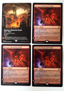 4x Kavaron, Memorial World - (EOE) (1 Borderless/3 Regular) - EN - M 0281/255 - Image 1