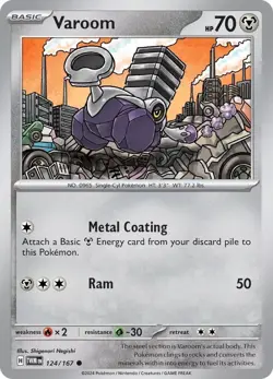 Varoom (124/167) Common Twilight Masquerade - Pokemon [Near Mint] - Image 1