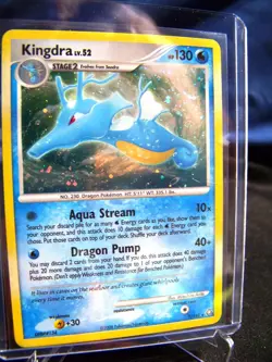 Holo Rare Kingdra #7 Legends Awakened Pokemon Card 2008 LP - NM- - Image 1