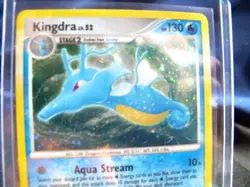 Holo Rare Kingdra #7 Legends Awakened Pokemon Card 2008 LP - NM- - Image 2