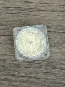 1997 Pokemon Battle Coin Gengar NO.094 Medal Pokemon Japanese Nintendo Silver - Image 1